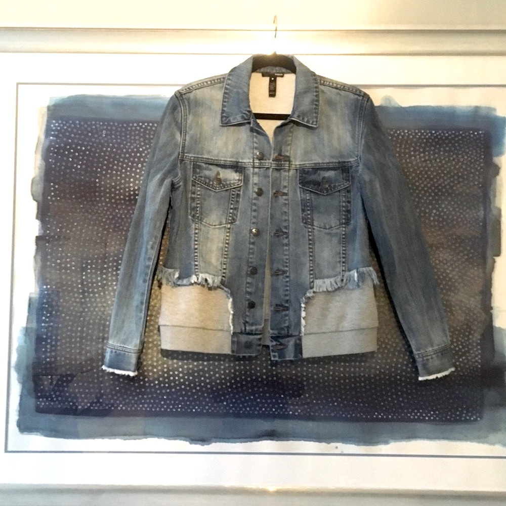 Aqua By Bloomingdales Denim Jacket/Sweatshirt VGUC